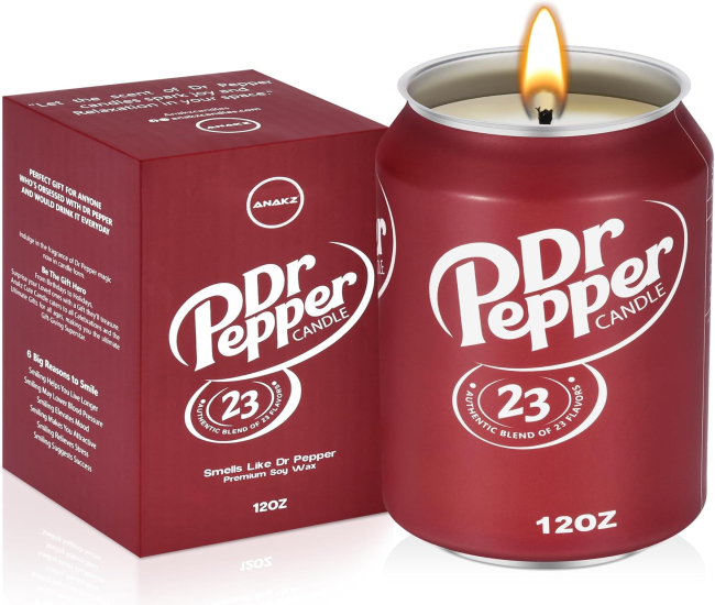 Doctor Pepper Candle